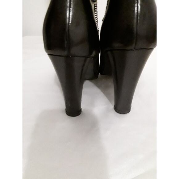 Colin Stuart Sz 6 Genuine Leather Boots With Silver Side Buckle - Picture 4 of 7